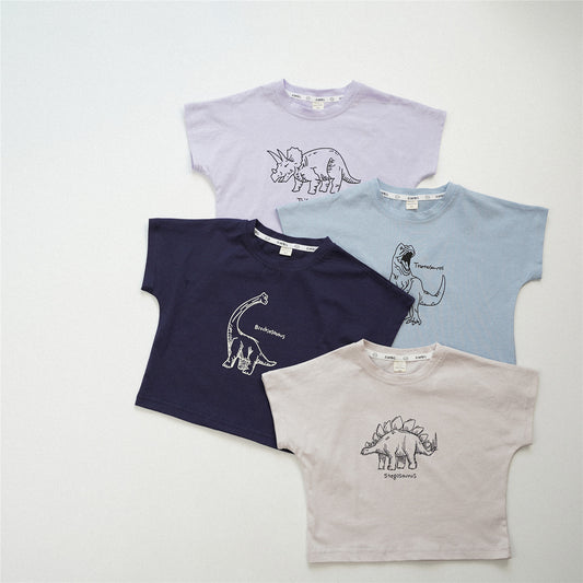 【S4032603】夏季款 兒童短袖T恤 恐龍T恤 半袖中小童寶寶上衣-4色