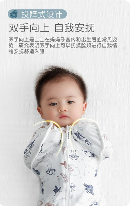 【Y4041204】嬰兒包巾 睡袋 襁褓防驚跳 四季新生兒純棉包巾寶寶睡覺神器-多色