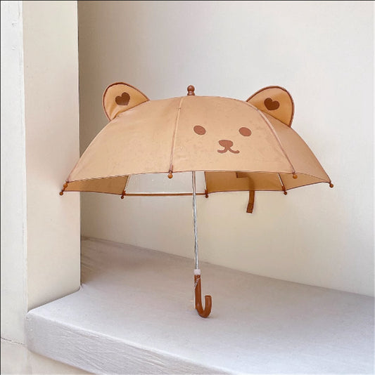 【Y4042318】兒童雨傘 幼兒園寶寶可愛卡通小熊小學生上學遮陽太陽傘
