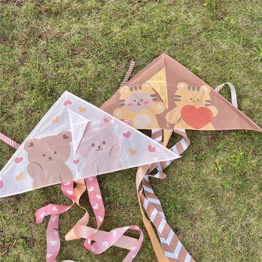 【Y4042307】兒童風箏 可折疊收納 親子戶外踏青露營游戲 卡通風箏