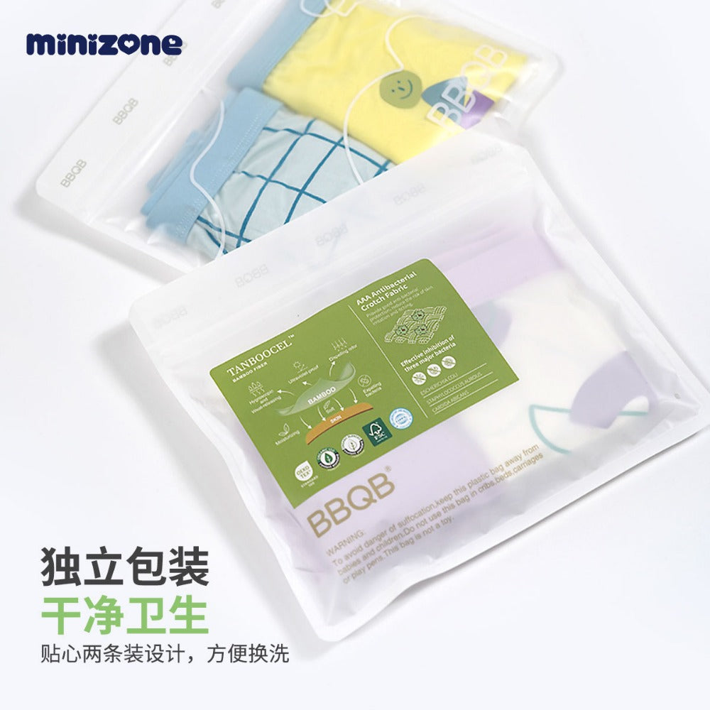  【Y4051704】夏季款 兒童內褲 minizone 平角內褲 抗菌 女童內褲四角短褲 兩件裝底褲-多色Baby Parks 童裝批發 Baby Parks 童裝批發