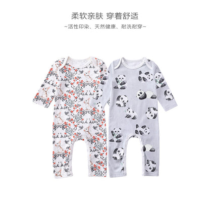 【K3102708】秋冬款 嬰幼兒童爬服 長袖寶寶衣服外出哈衣睡衣-2色 - Baby Parks 童裝批發