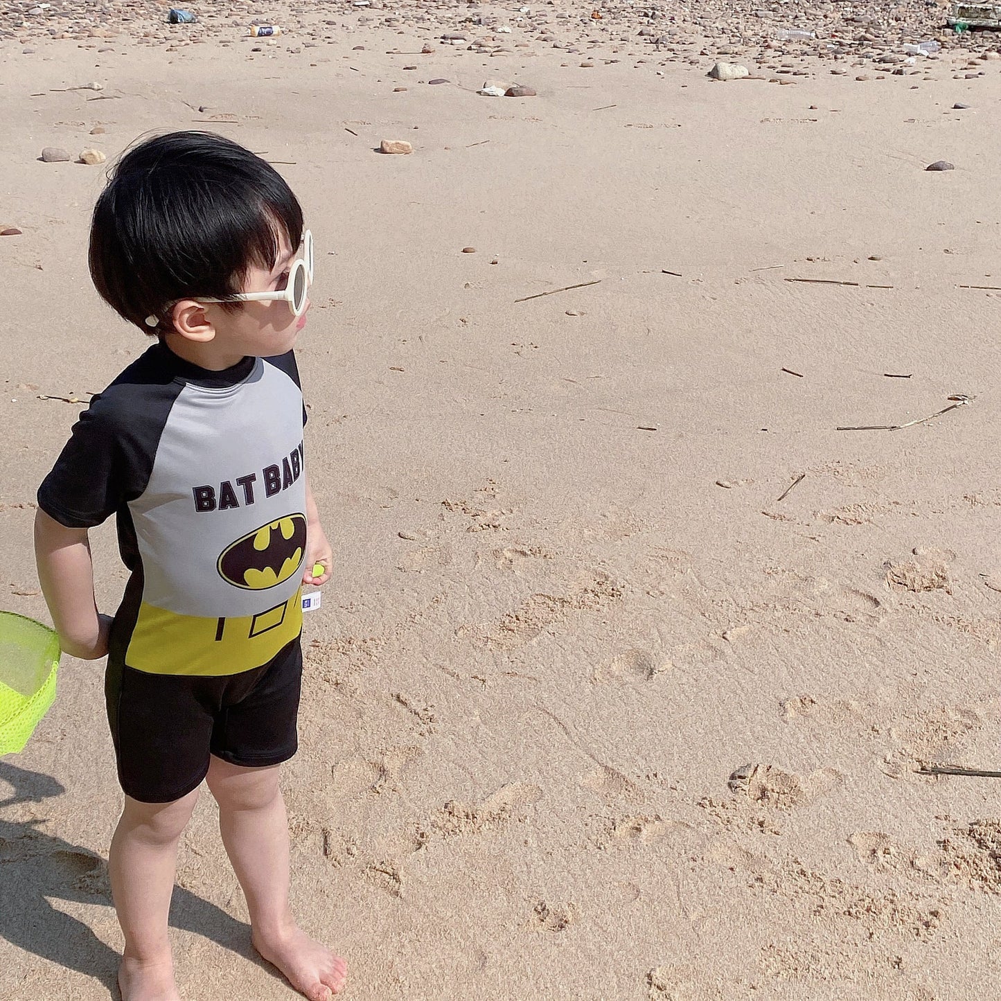 特價❗【S070425】夏季款 兒童泳衣 蝙蝠俠速乾短袖游泳衣沙灘裝 - Baby Parks 童裝批發