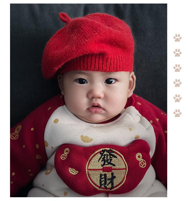  【D4112915】新年嬰幼兒拜年服 連身爬服 保暖外出服 66-90cm新年裝Baby Parks 童裝批發 Baby Parks 童裝批發