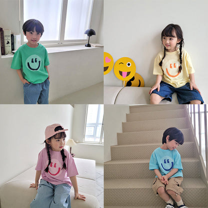 【S4042626】夏季款 兒童卡通T恤 短袖寬鬆半袖上衣-4色