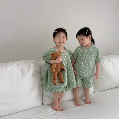 【S4042627】夏季款 兒童家居服套裝 空調服睡衣套裝 兩件套 -8色