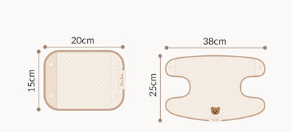 【Y3082506】嬰幼兒童胸前咬巾 通用吮吸帶 格紋純棉 嬰兒背帶口水巾 雙肩腰凳配件-3色 - Baby Parks 童裝批發