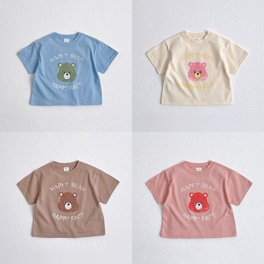 【S4050705】｜韓版｜小熊｜兒童短袖T恤-4色