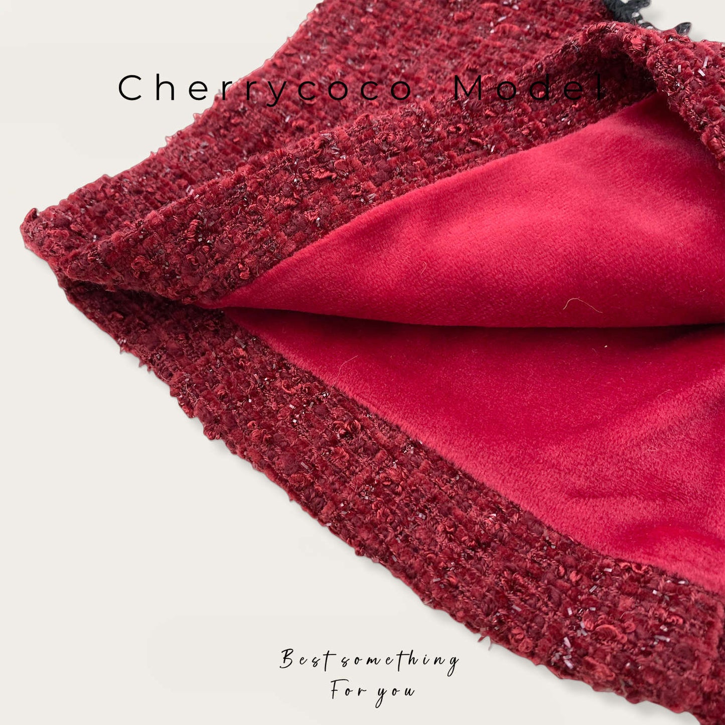  【D4112218】cherrycoco新年款毛呢蝴蝶結無袖背心+內搭上衣+加絨裙子三件套裝，100-140cm女童，時尚可愛，冬季必備。Baby Parks 童裝批發 Baby Parks 童裝批發