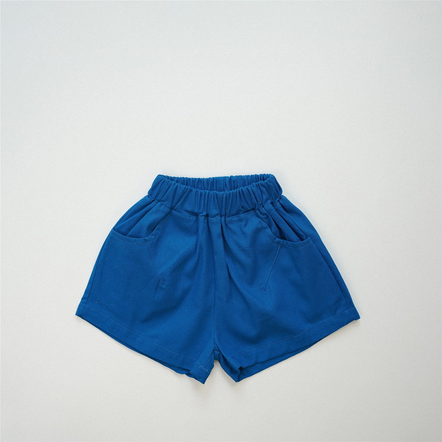 【S4042621】夏季款 兒童短褲 褲子 水洗純棉 五分短褲-4色