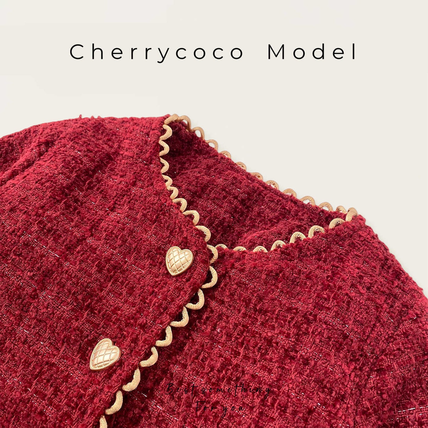  【D4112206】Cherrycoco 新年款兒童套裝，氣質小香風加絨外套，時髦背心裙三件套，保暖過年服裝Baby Parks 童裝批發 Baby Parks 童裝批發