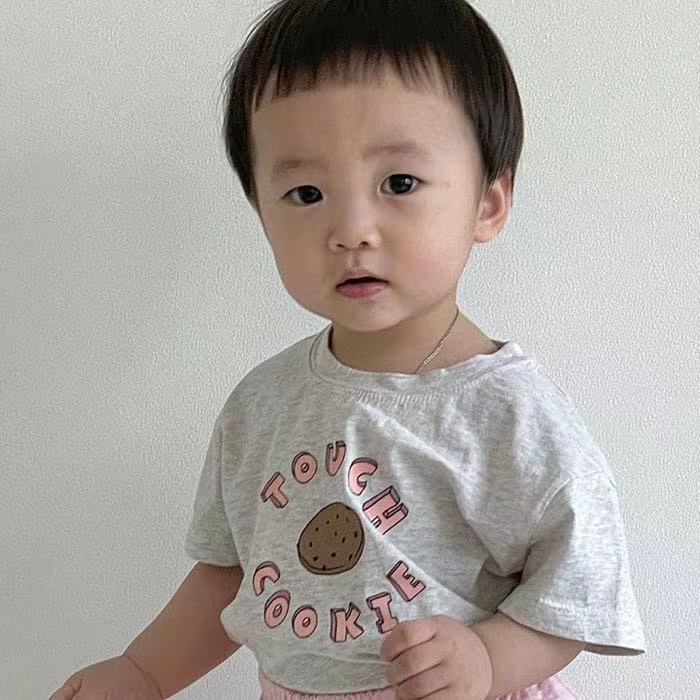  【N15641】嬰幼兒短袖麵包圓領短袖簡約T-3色-0617Baby Parks 童裝批發 Baby Parks 童裝批發