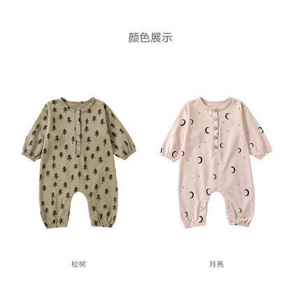 【K3102701】秋冬款 嬰幼兒童包屁衣 可愛連體衣哈衣爬服外出服-2色 - Baby Parks 童裝批發