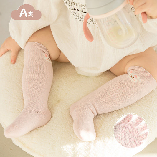 【Y4050315】夏季款 寶寶襪子 嬰兒襪子 薄款 中筒網眼襪 精梳棉 無骨童襪