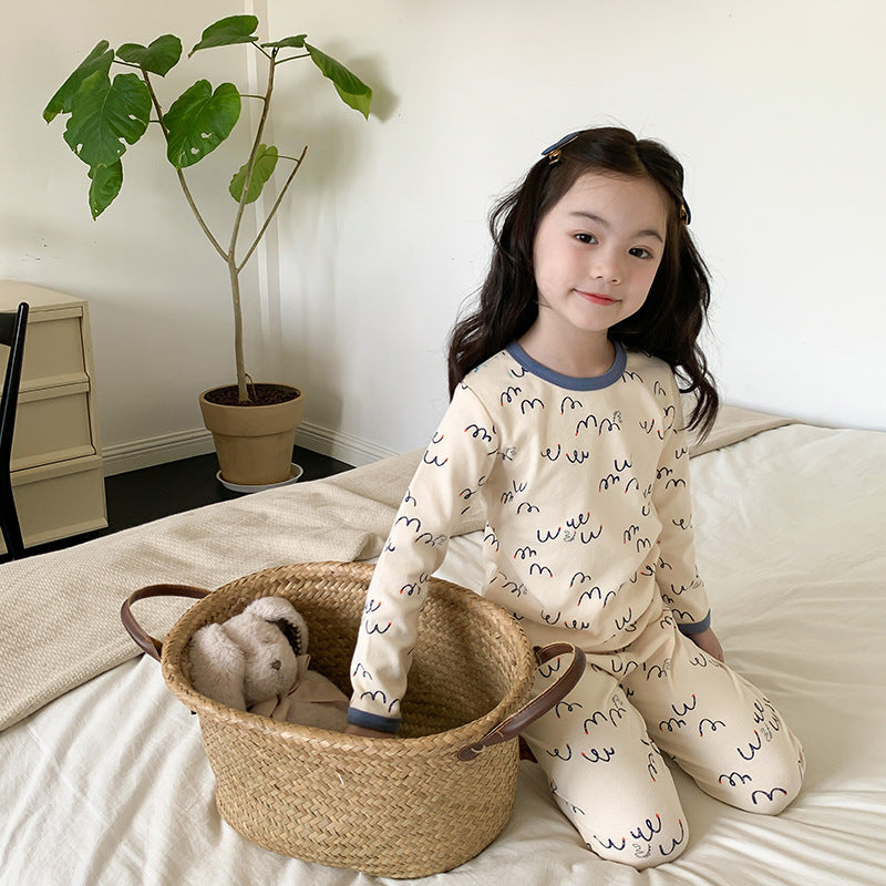 【D4101209】貝貝家 兒童睡衣套裝 卡通羊毛拉架家居服(80-90-100cm) Baby Parks 童裝批發