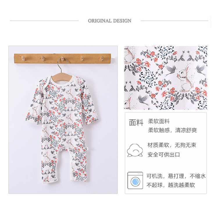 【K3102708】秋冬款 嬰幼兒童爬服 長袖寶寶衣服外出哈衣睡衣-2色 - Baby Parks 童裝批發