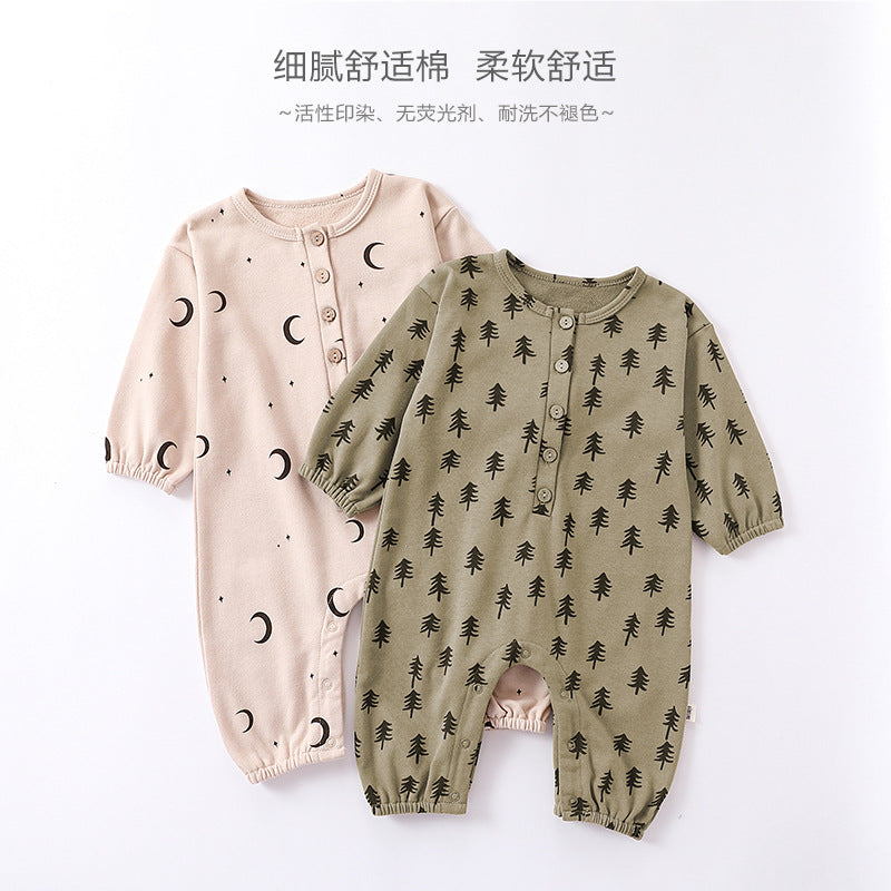 【K3102701】秋冬款 嬰幼兒童包屁衣 可愛連體衣哈衣爬服外出服-2色 - Baby Parks 童裝批發