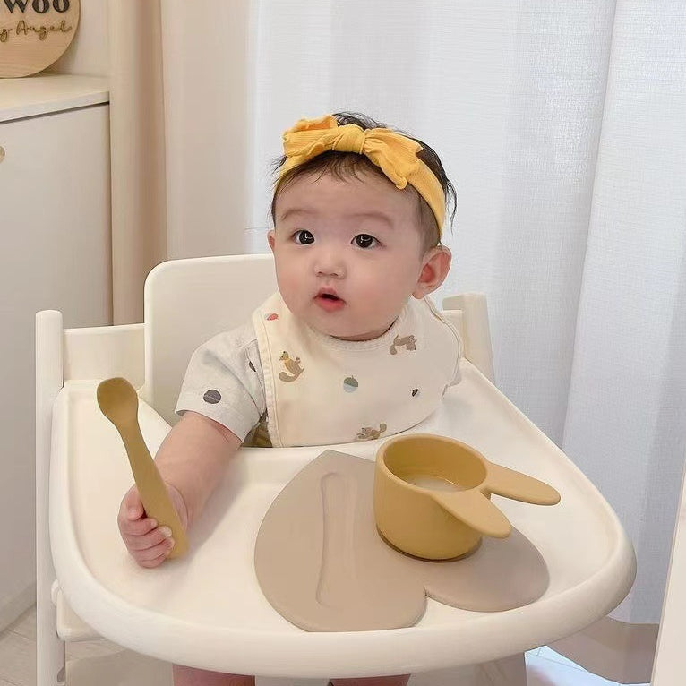 【Y2070801】寶寶嬰兒輔食專用碗勺子餐具墊子套裝 - Baby Parks 童裝批發