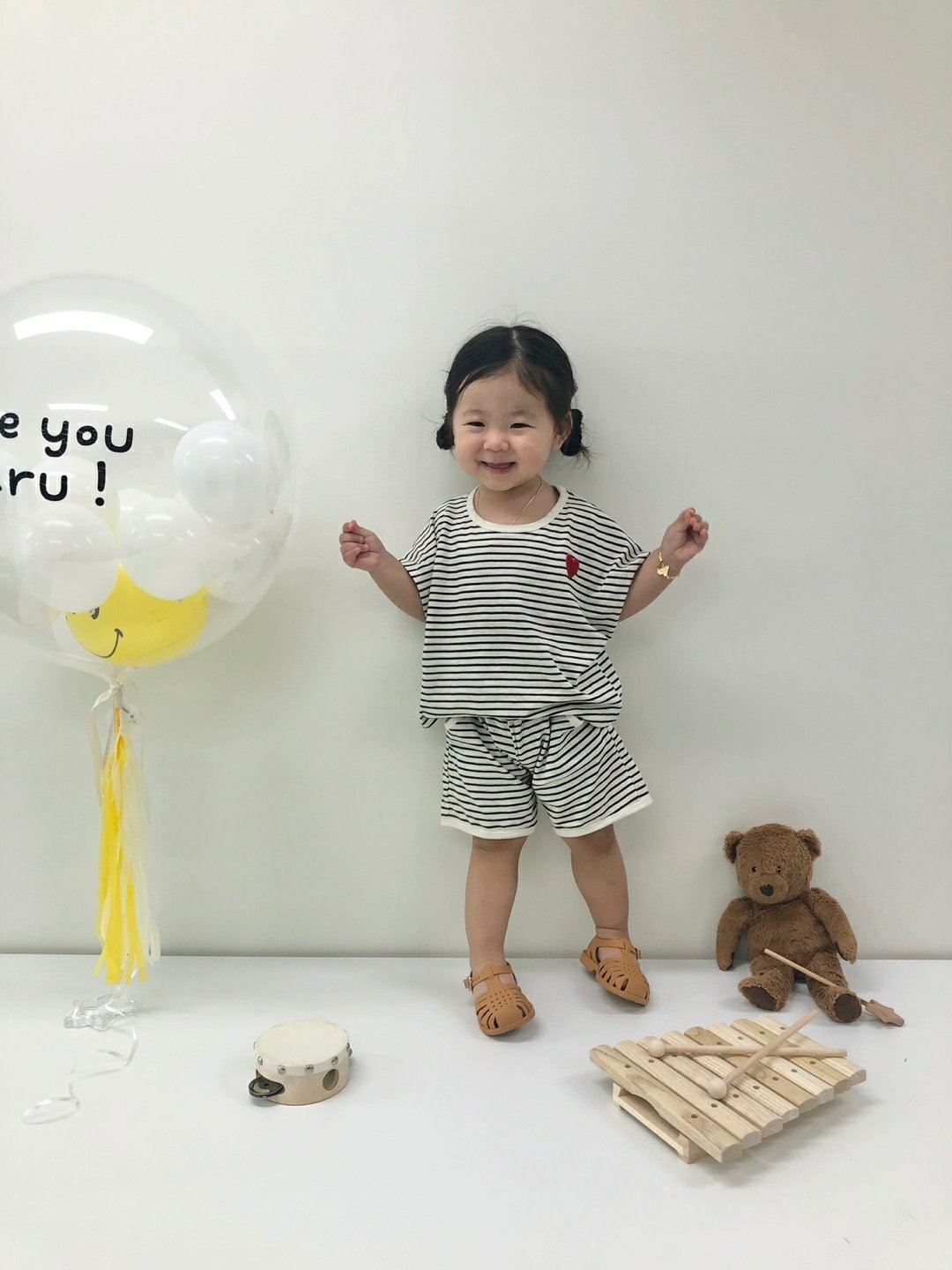  【N3163】夏季款 嬰幼兒童短袖套裝 條紋兩件套純棉套裝-2色Baby Parks 童裝批發 Baby Parks 童裝批發