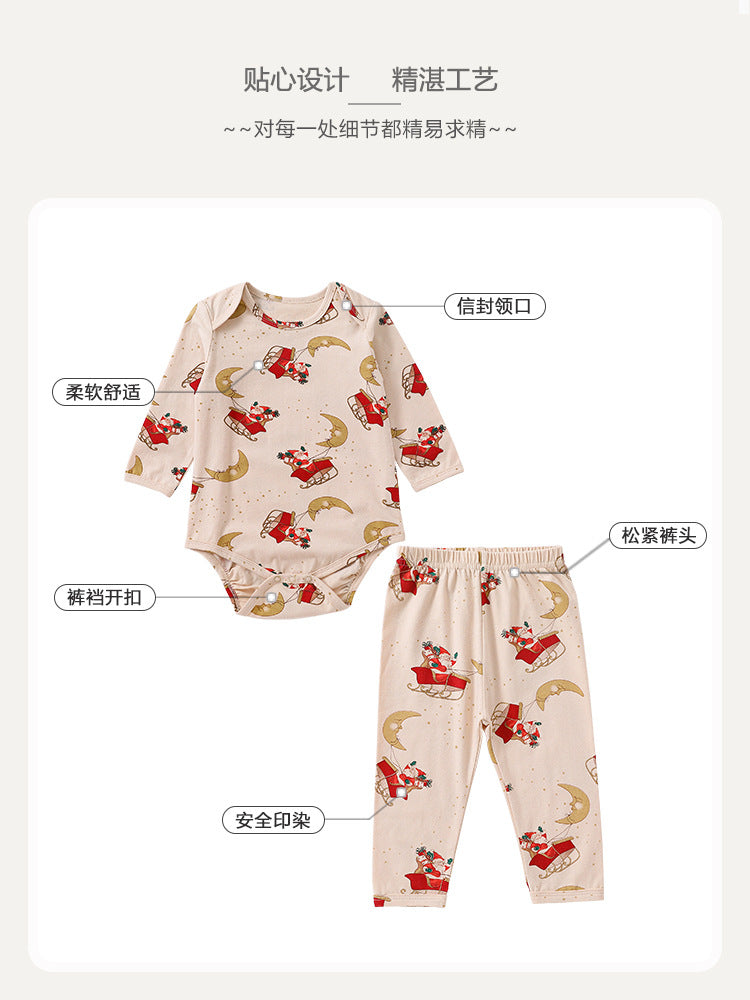  【K2122008】嬰幼兒棉質印花睡衣家居服套裝-4色Baby Parks 童裝批發 Baby Parks 童裝批發