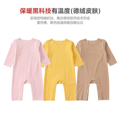  【K2122006】嬰兒秋冬德絨加厚爬服外出服包屁衣-6色Baby Parks 童裝批發