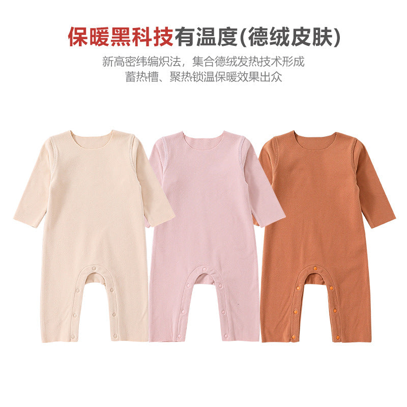  【K2122013】嬰幼兒秋冬德絨保暖加厚爬服衣服-6色Baby Parks 童裝批發 Baby Parks 童裝批發