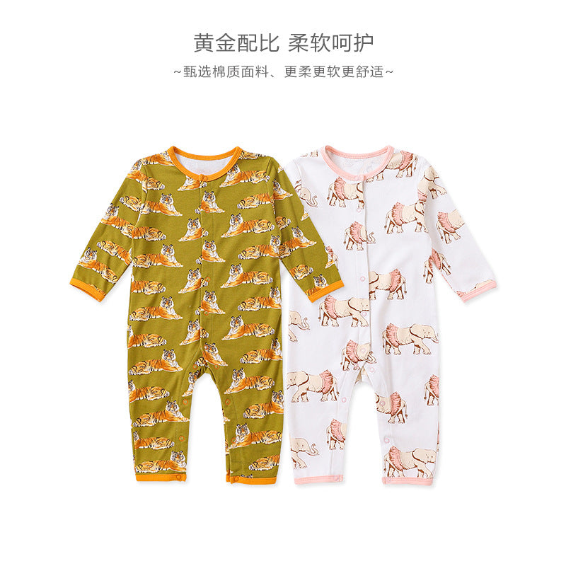  【K2122002】寶寶秋冬棉質連身長袖爬服包屁衣-多色Baby Parks 童裝批發 Baby Parks 童裝批發