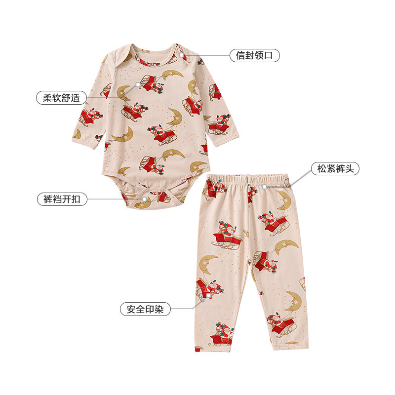  【K2122008】嬰幼兒棉質印花睡衣家居服套裝-4色Baby Parks 童裝批發 Baby Parks 童裝批發