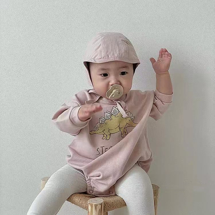  【K2081610】春秋嬰幼兒字母寬鬆恐龍爬服包屁衣Baby Parks 童裝批發 Baby Parks 童裝批發